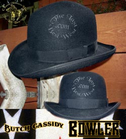 Butch Cassidy Handmade Bowler