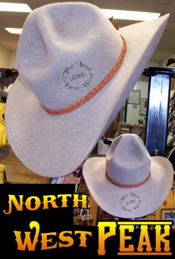 Northwest Peak Cowboy hat custom beaver fur felt