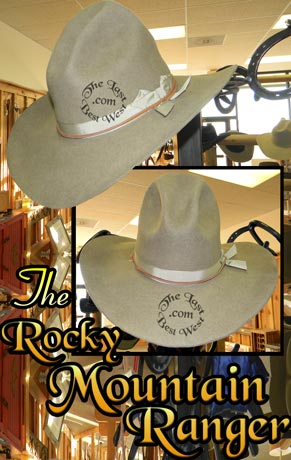 Rocky Mountain Ranger Cowboy Hat beaver fur felt custom handmade