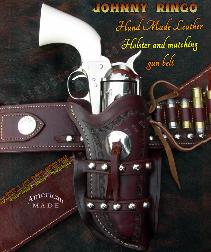 Johnny Ringo leather holster and belt