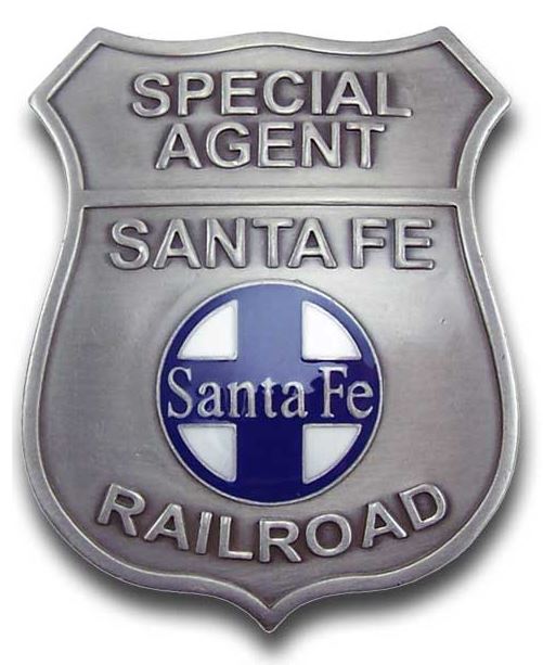 Special Agent Santa Fe Railroad Badge