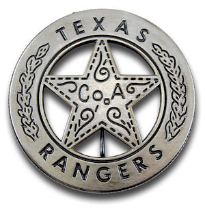 Texas Rangers Company A Badge