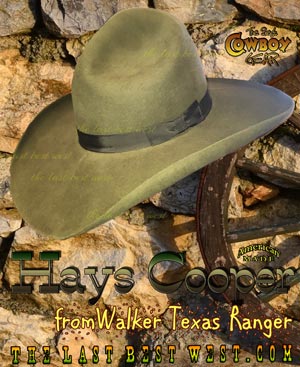 Hays Cooper hat from Walker Texas Ranger
