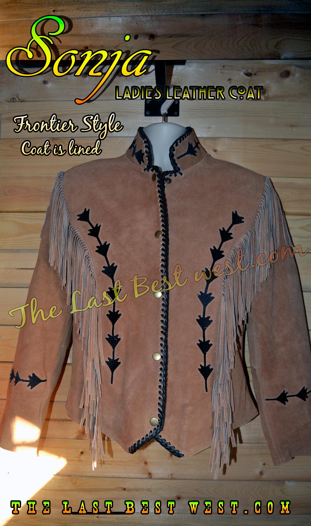 Sonja ladies suede leather jacket